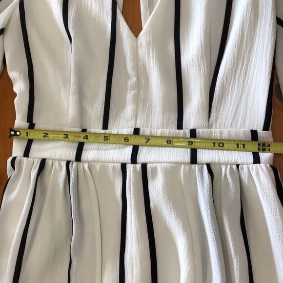 Crystal Doll Stripped Skirt Romper - Picture 10 of 13